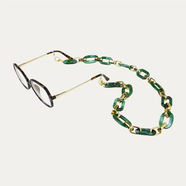 Collier à lunette vert