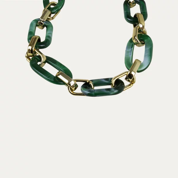 Collier à lunette vert – Image 2