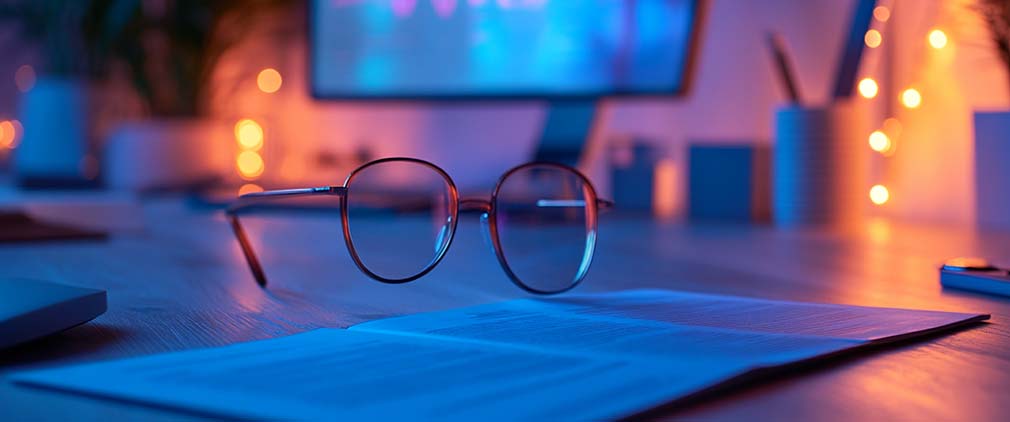 lunettes et lumière bleue